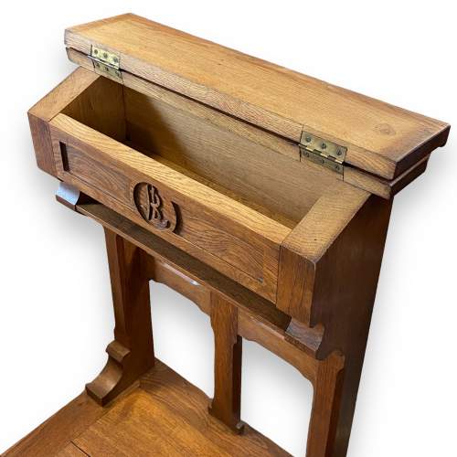 Vintage Solid Oak Prie-Dieu Prayer Desk image-3