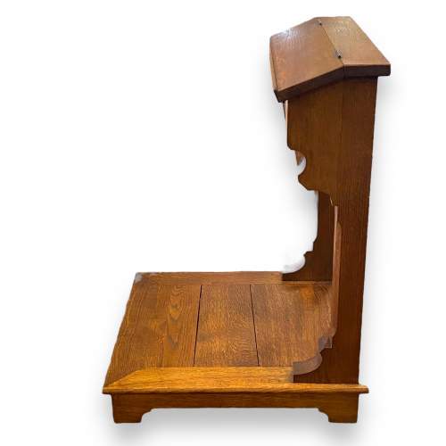Vintage Solid Oak Prie-Dieu Prayer Desk image-6