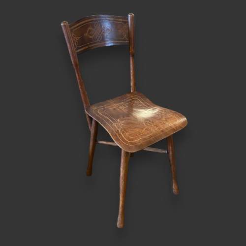 Pair of Bentwood Beech Chairs by Jacob & Joseph Kohn. image-3