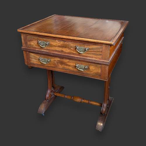 19th Century Mahogany Work Table image-1