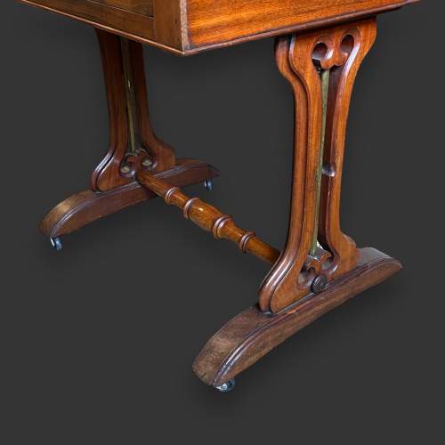 19th Century Mahogany Work Table image-6