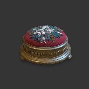 19th Century Gilded Wooden Footstool