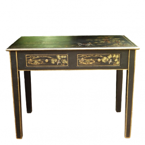 Chinoiserie 20th Century Hand Painted & Ebonised Side Table
