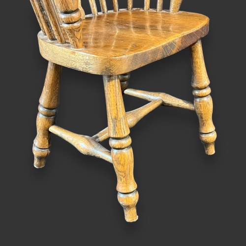 Oak and Yew Windsor Childs Chair image-6