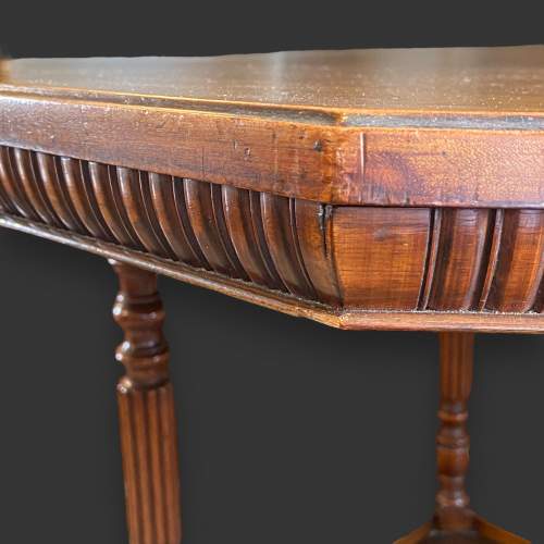 Late 19th Century Walnut and Mahogany Octagonal Table image-4