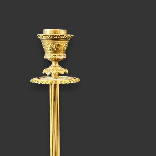 Pair of 19th Century French Gilt Bronze Candlesticks image-5