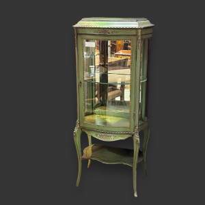 French Painted Display Cabinet