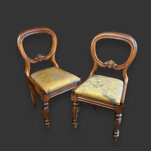 Pair of Late 19th Century Mahogany Chairs
