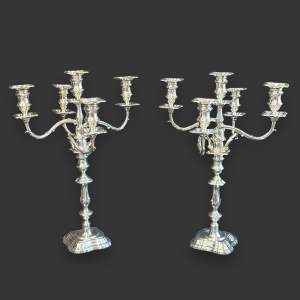 Early 20th Century Solid Silver Candelabra