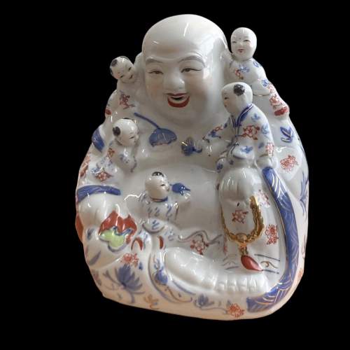 20th Century Chinese Laughing Buddha with Children image-1