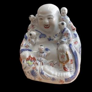 20th Century Chinese Laughing Buddha with Children