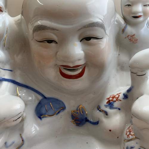 20th Century Chinese Laughing Buddha with Children image-3