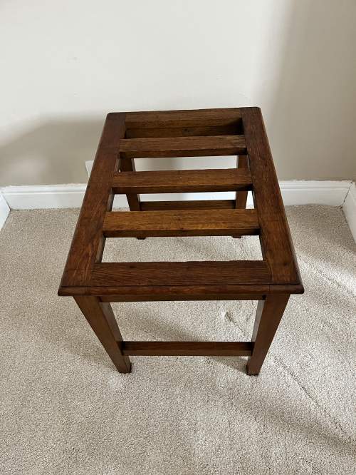 An Oak Vintage Luggage Rack image-2