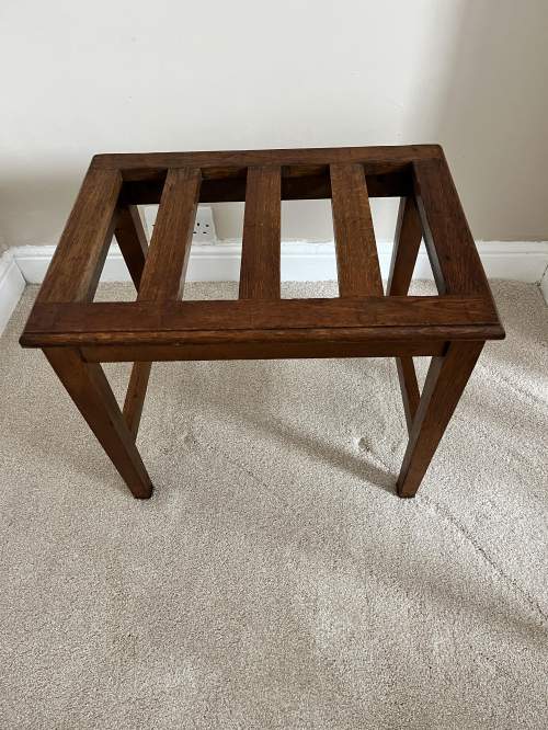 An Oak Vintage Luggage Rack image-3