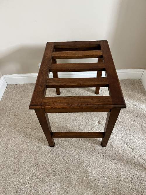 An Oak Vintage Luggage Rack image-4