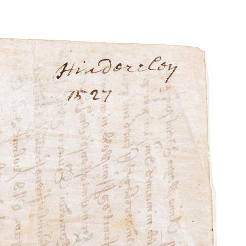 Antique 16th Century Handwritten Latin Document From Suffolk image-5