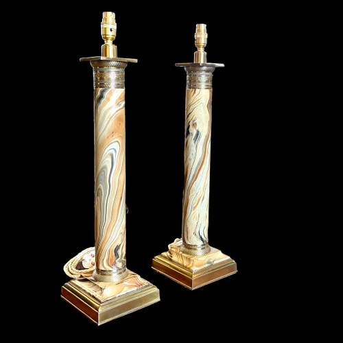 Pair of 20th Century Paul Hanson Table Lamps image-1