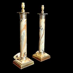 Pair of 20th Century Paul Hanson Table Lamps
