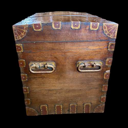 Victorian Oak and Iron Silver Chest image-2