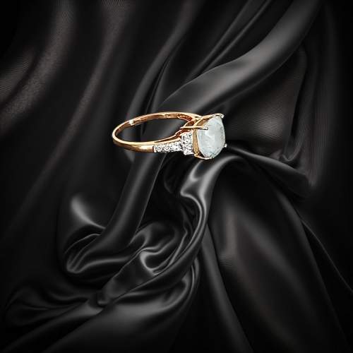 Rutilated Quartz Gold Ring image-2