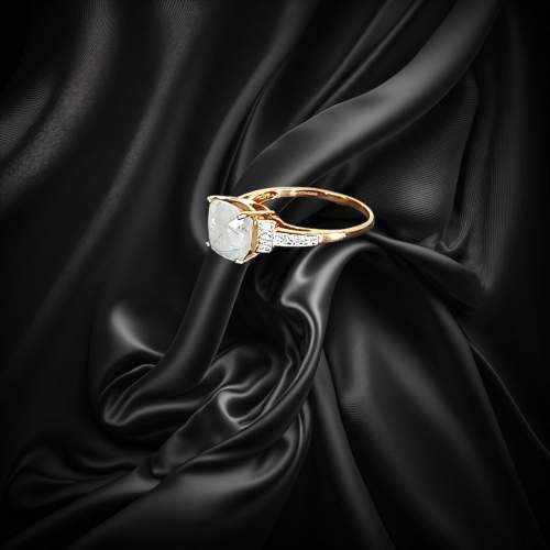 Rutilated Quartz Gold Ring image-4