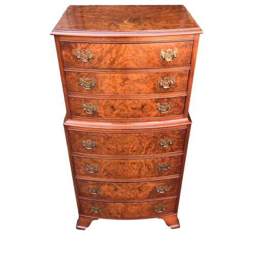 Good Quality Burr Walnut Chest of Drawers image-1