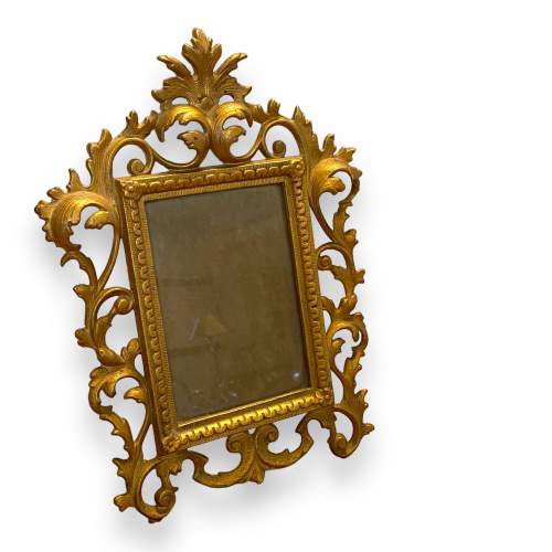 Beautiful Vintage Gilt Metal Picture Frame image-1