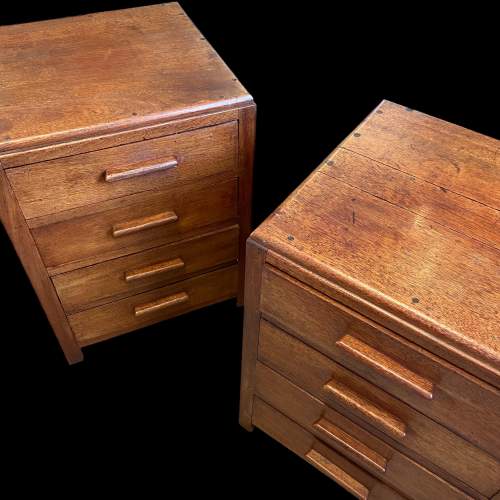 Pair of Mid 20th Century Walnut Bedside Chests image-2