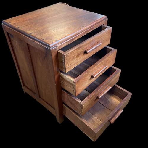 Pair of Mid 20th Century Walnut Bedside Chests image-5