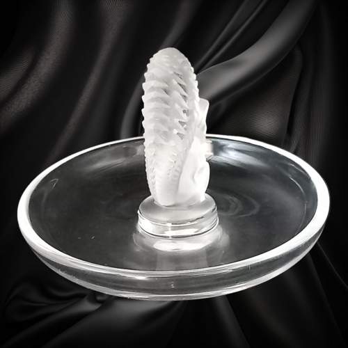 Lalique Crystal Glass Squirrel Ring Dish image-2