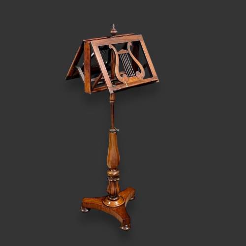 William IV Period Rosewood Duet Music Stand image-1