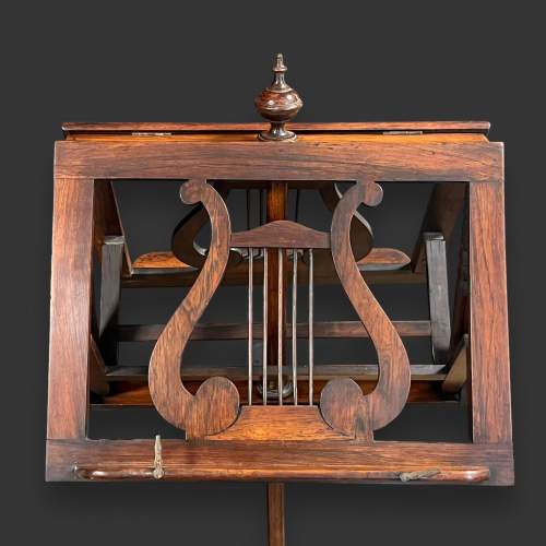 William IV Period Rosewood Duet Music Stand image-3