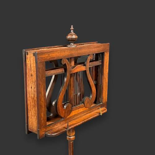 William IV Period Rosewood Duet Music Stand image-4