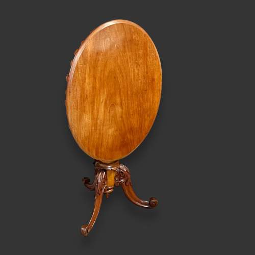 Victorian Mahogany Tilt Top Occasional Table image-2