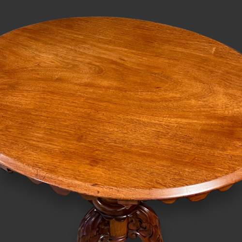 Victorian Mahogany Tilt Top Occasional Table image-3