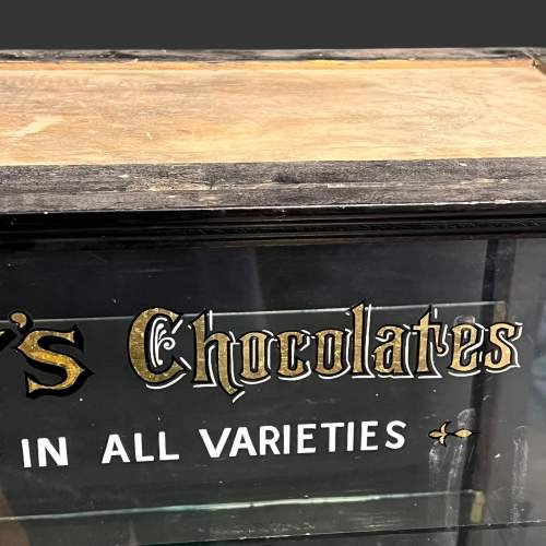 Victorian Frys Chocolate Glass Display Cabinet image-3