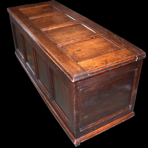 18th Century English Oak Blanket Box Coffer image-1