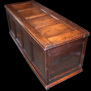 18th Century English Oak Blanket Box Coffer