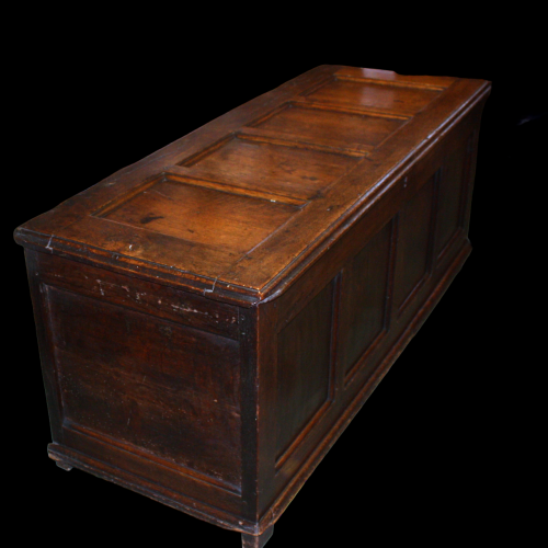 18th Century English Oak Blanket Box Coffer image-4