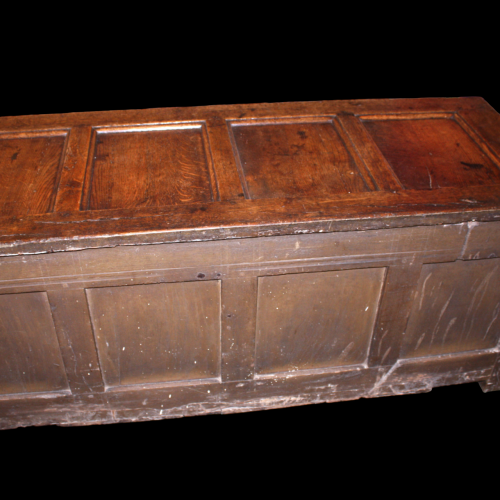 18th Century English Oak Blanket Box Coffer image-5