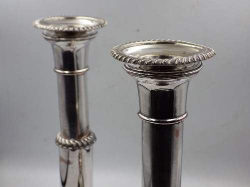 Quality 19th Century Old Sheffield Plate Extending Candlesticks image-5