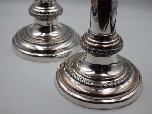 Quality 19th Century Old Sheffield Plate Extending Candlesticks image-6