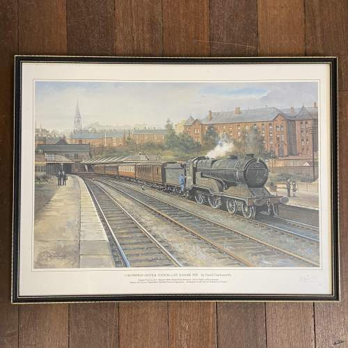 David Charlesworth Signed Print Chesterfield Central Station image-1