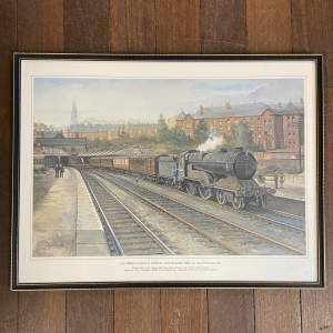 David Charlesworth Signed Print Chesterfield Central Station