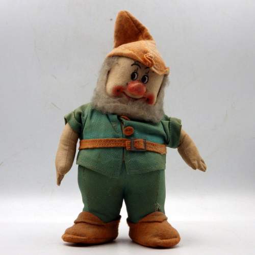 Walt Disney Original 1930s Chad Valley Dwarf Soft Toy - Doc image-1