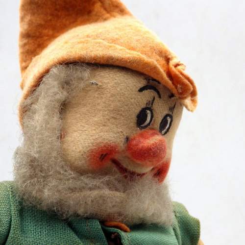 Walt Disney Original 1930s Chad Valley Dwarf Soft Toy - Doc image-3