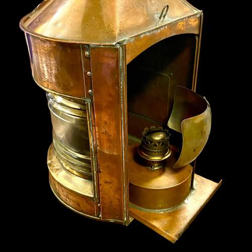 Pair of Large Copper Port & Starboard Ships Lanterns image-4