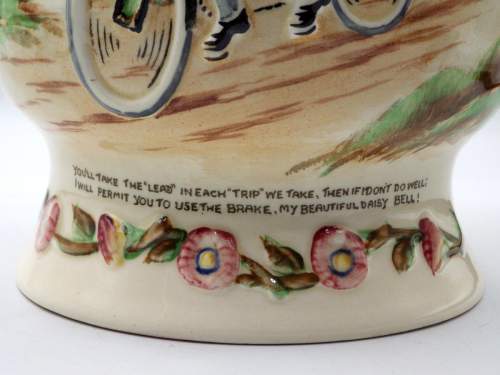 Crown Devon 1930s Fieldings Pottery Musical Jug - Daisy Bell image-5