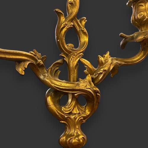 Pair of French Ormolu Three Branch Candelabra image-4