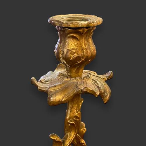 Pair of French Ormolu Three Branch Candelabra image-5